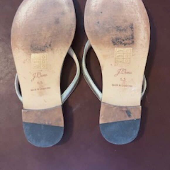 JCrew Gold Metallic Sandals - Picture 4 of 5